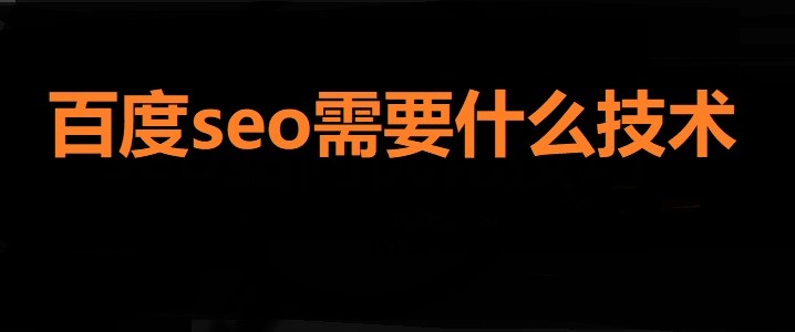 百度seo需要什么技术