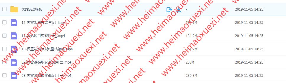 2019附子seo关门课程，原价19800.权重流量站课程（全套课程）