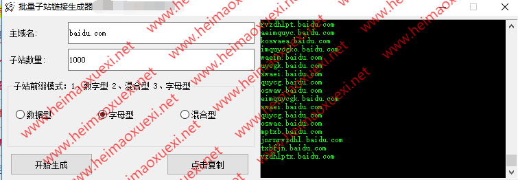 批量子站生成器-泛域名站群辅助工具-泛目录站群必备利器